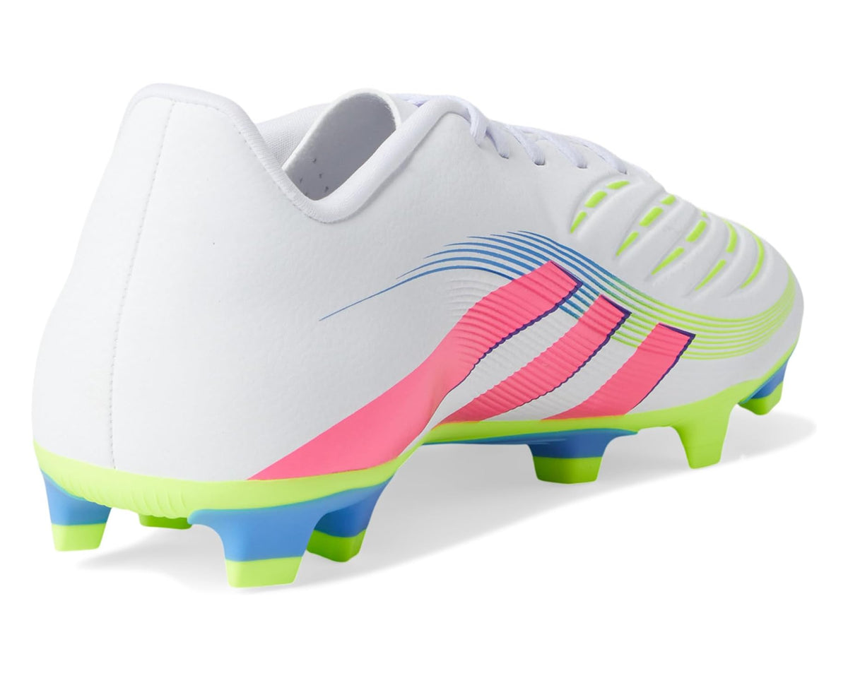 Unisex adidas Predator Club Firm Ground/Multi Ground Soccer Cleats White/Lucid Pink/Lucid Lemon