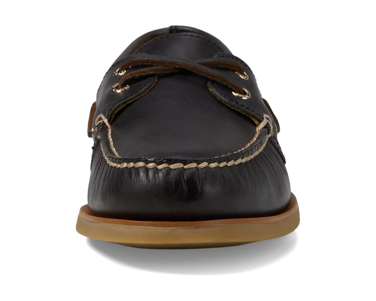 Men's Sperry Gold Authentic Original 2-Eye Seasonal Black Leather