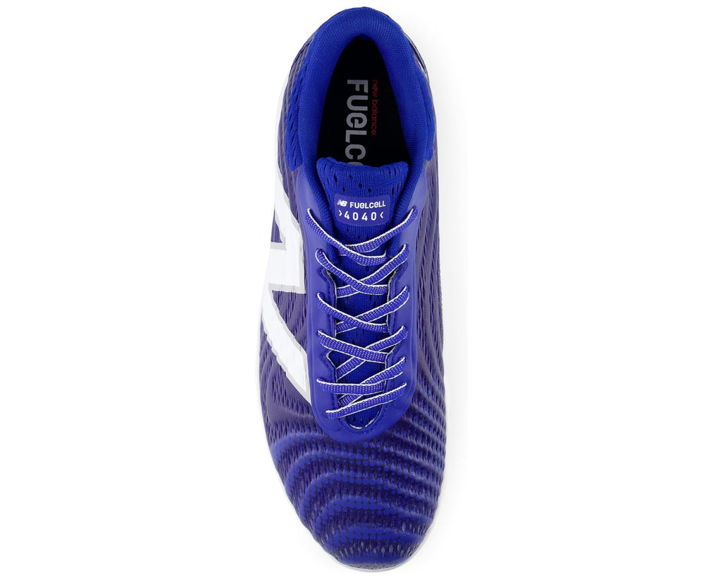 Men's New Balance FuelCell 4040 v7 Metal Baseball Cleats Team Royal/Optic White