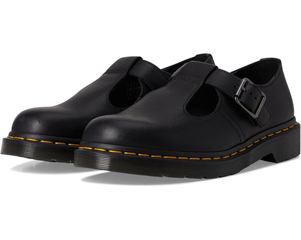 Unisex Dr. Martens Polley T Bar Shoes Black