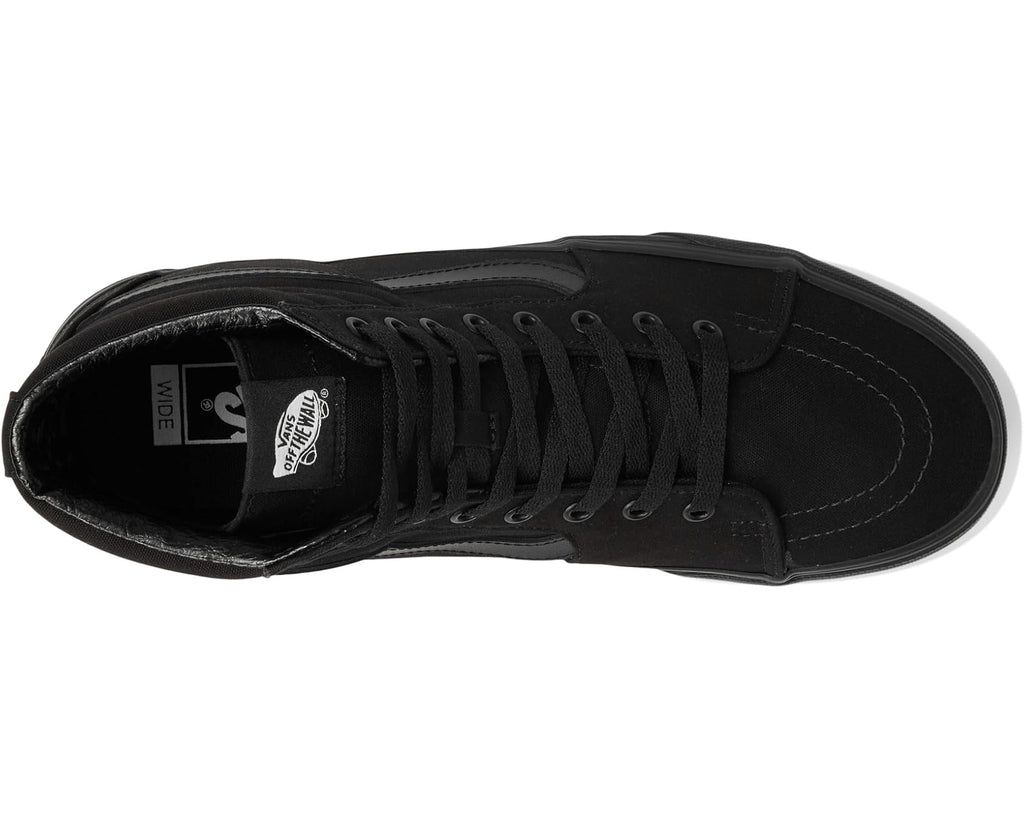 Unisex Vans SK8-Hi Wide Canvas Black/Black