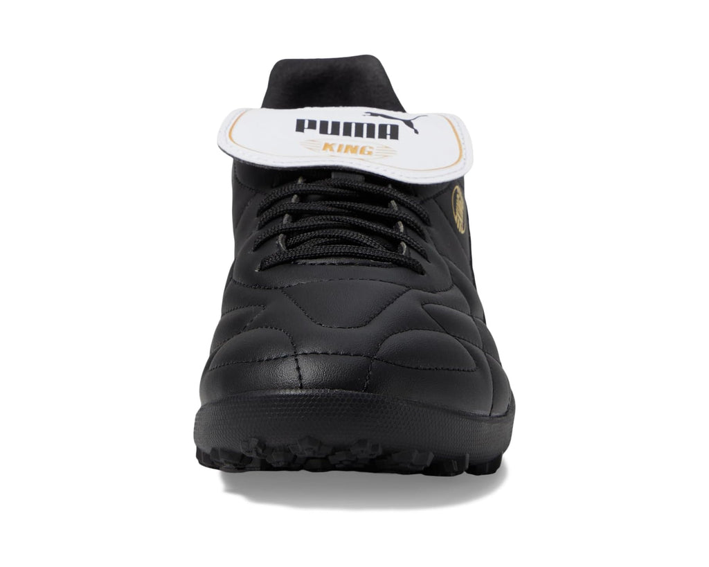 Men's PUMA King Top Turf Training Soccer Cleats PUMA Black/PUMA White/PUMA Gold