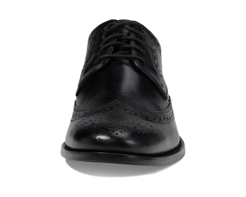 Men's Nunn Bush Nelson Wing Tip Dress Casual Oxford Black