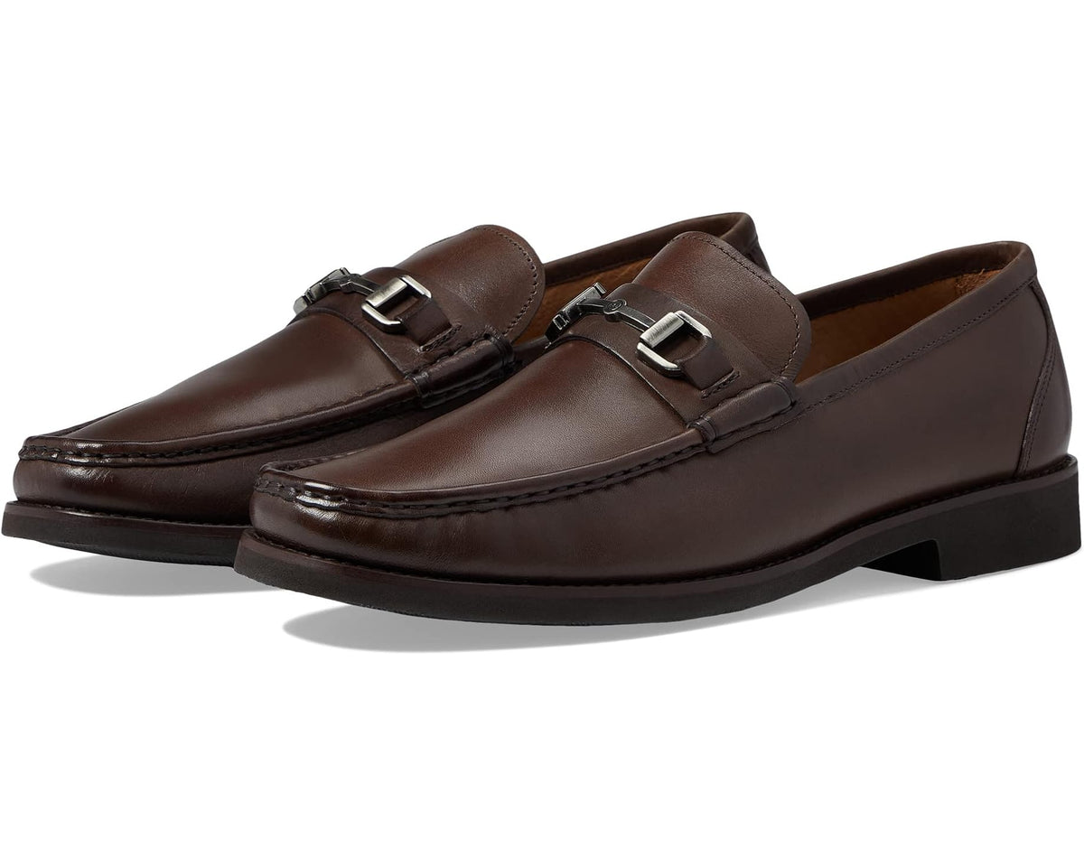 Men's Peter Millar Crown Leather Bit Loafers Brown
