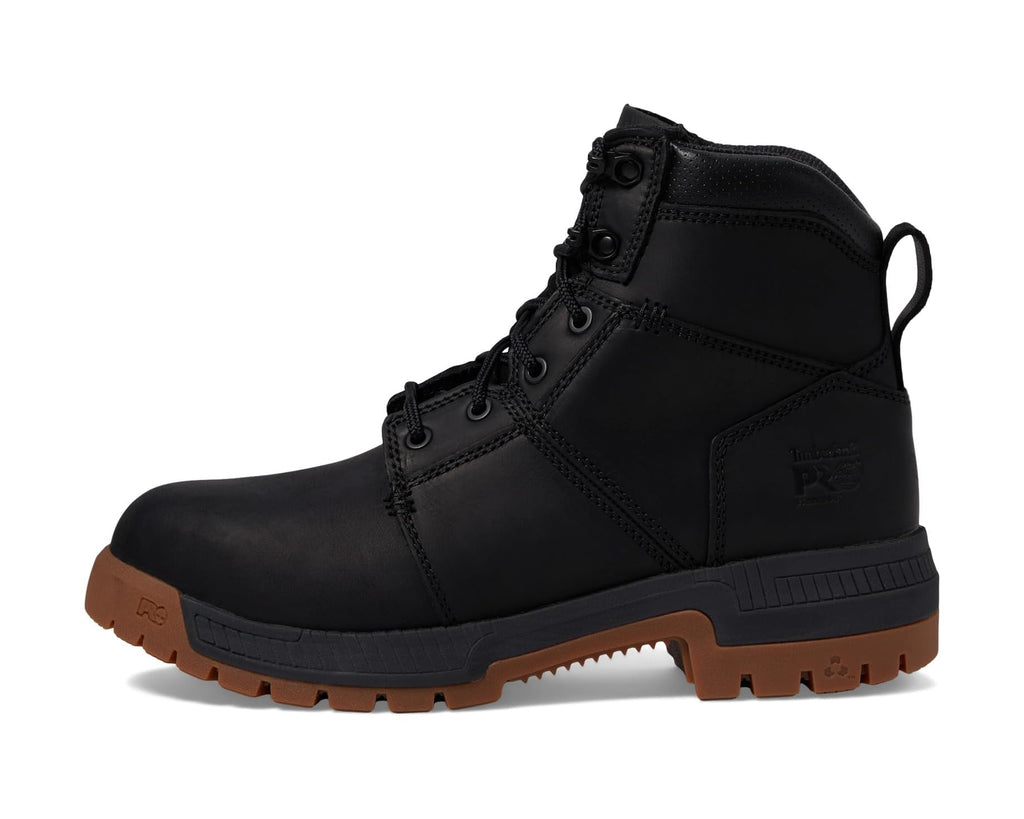 Men's Timberland PRO Montauk 6 Inch Steel Safety Toe Black/Gum
