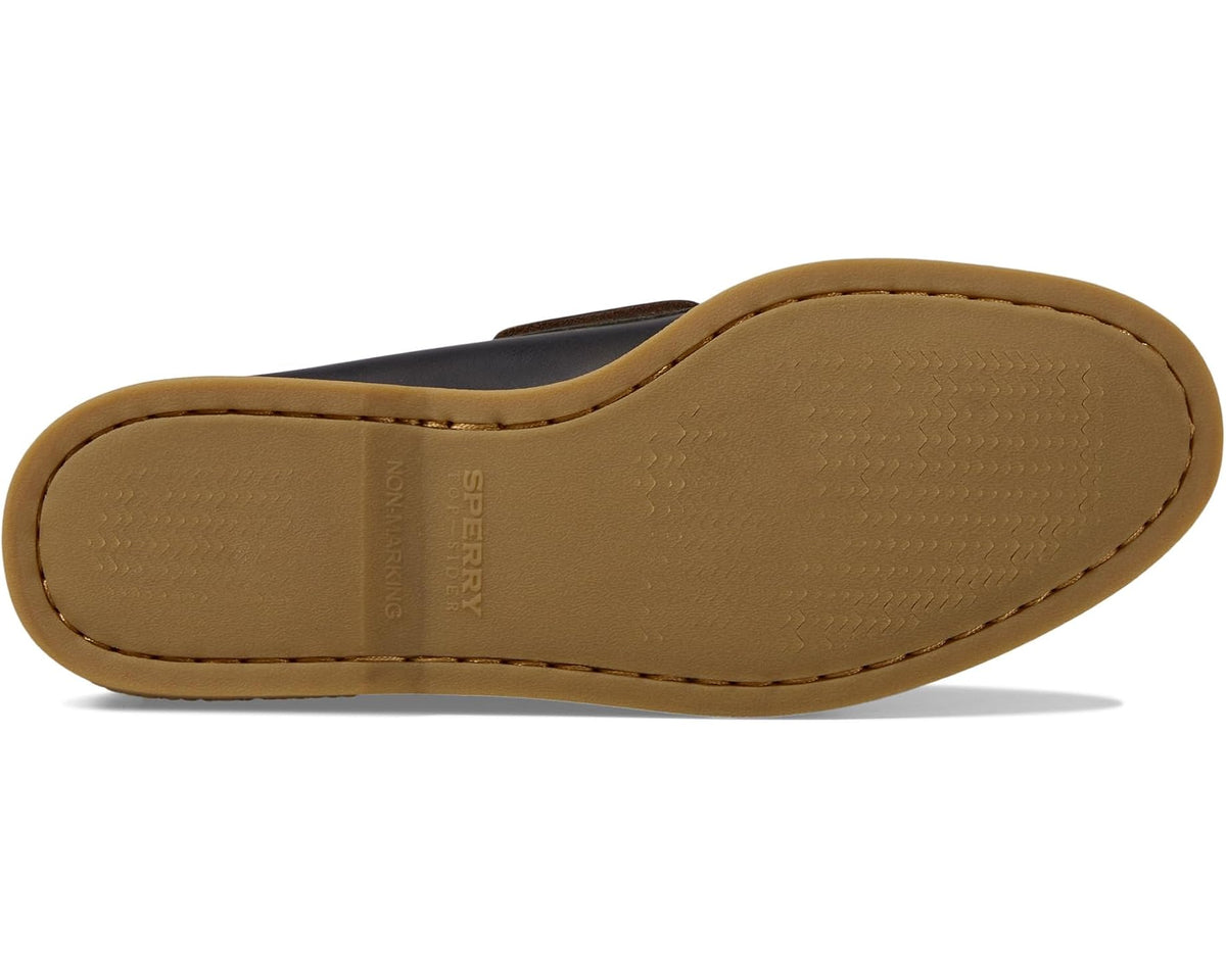 Men's Sperry Gold Authentic Original 2-Eye Seasonal Black Leather
