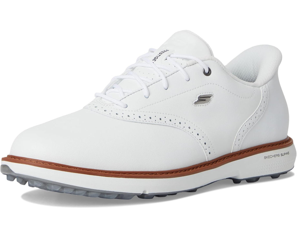 Men's Skechers GO GOLF Prestige Slip-In ArchFit Spikeless Golf Shoe White