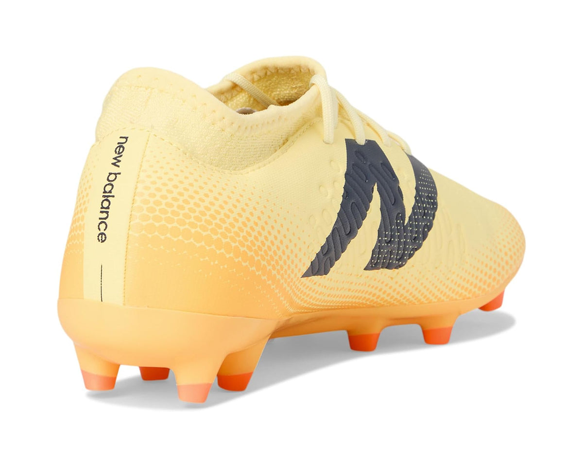 Unisex New Balance Tekela Magique FG V4+ Soccer Cleats Parchment/Clementine/Hot Mango
