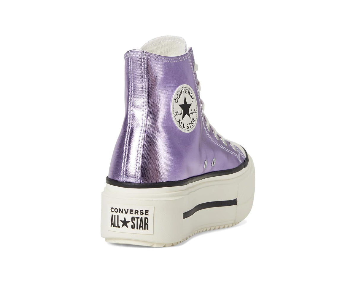 Unisex Converse Chuck Taylor All Star Lift Double Stack Metallic Light Purple/Egret/Black