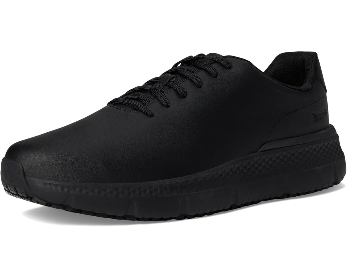 Men's Timberland PRO Power Shift Leather Soft Toe Gripmax Slip Resistant Black Leather