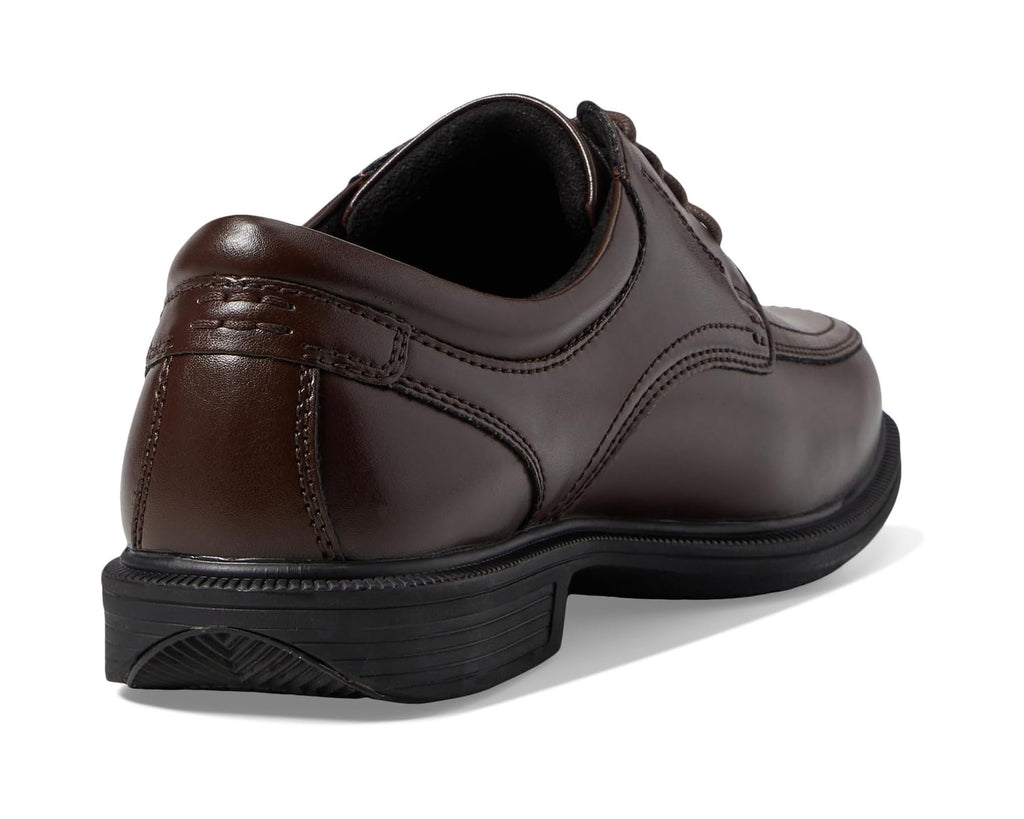 Men's Nunn Bush Bourbon Street Moc Toe Oxford with KORE Slip Resistant Walking Comfort Technology Brown