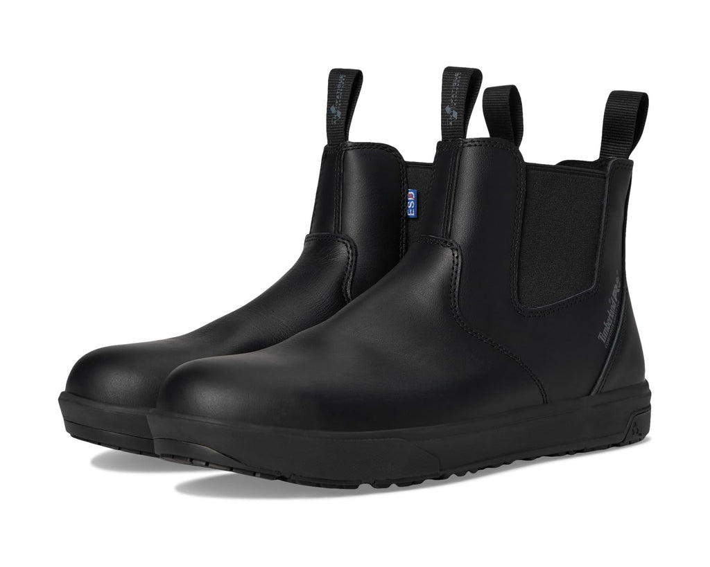 Men's Timberland PRO Berkley Chelsea Composite Safety Toe Static Dissipative Black