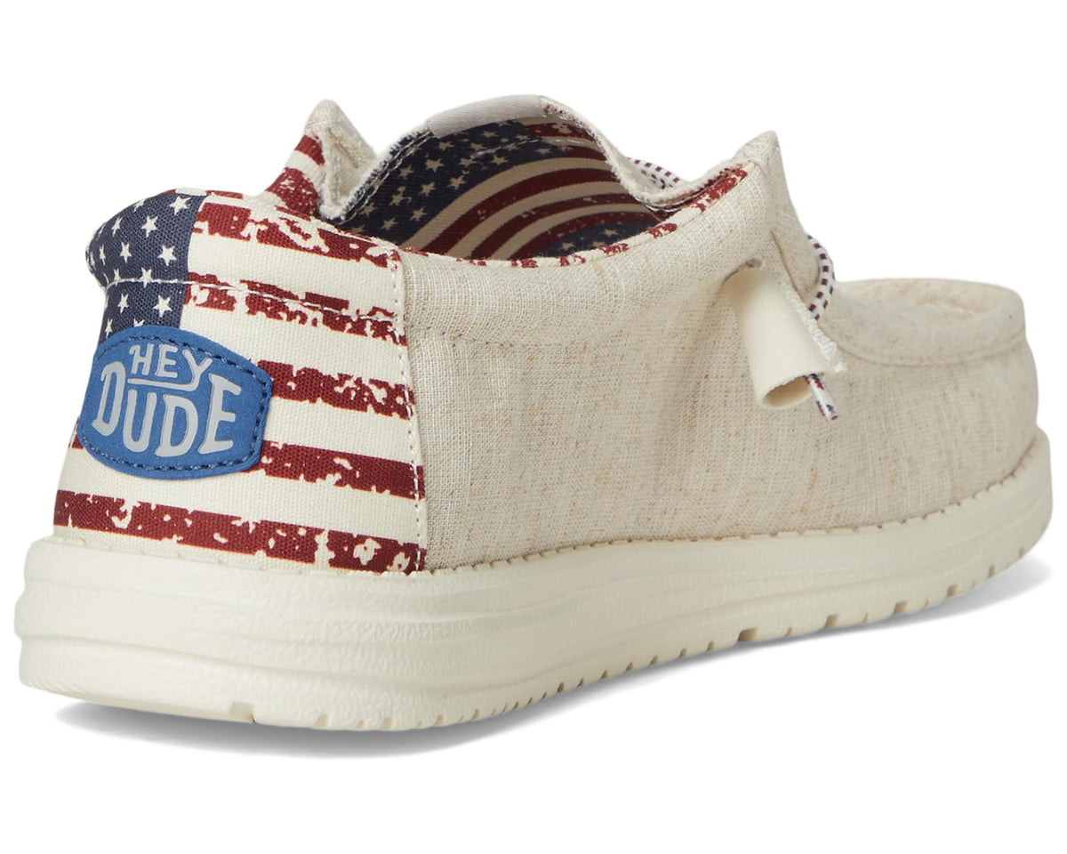 Unisex Hey Dude Wally Patriotic Off-White Patriotic