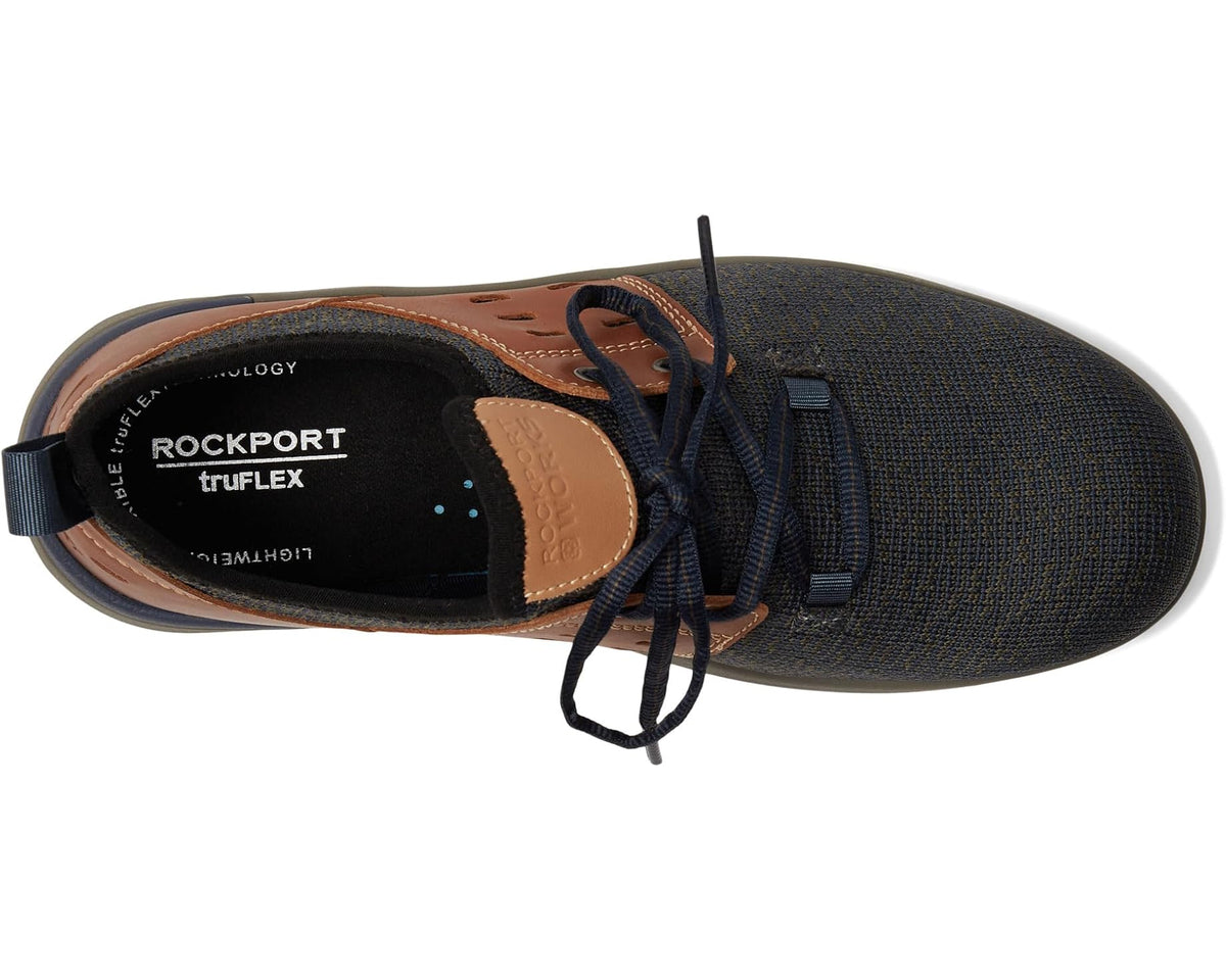Men's Rockport Works TruFlex Work Comp Toe SD Blue/Tan