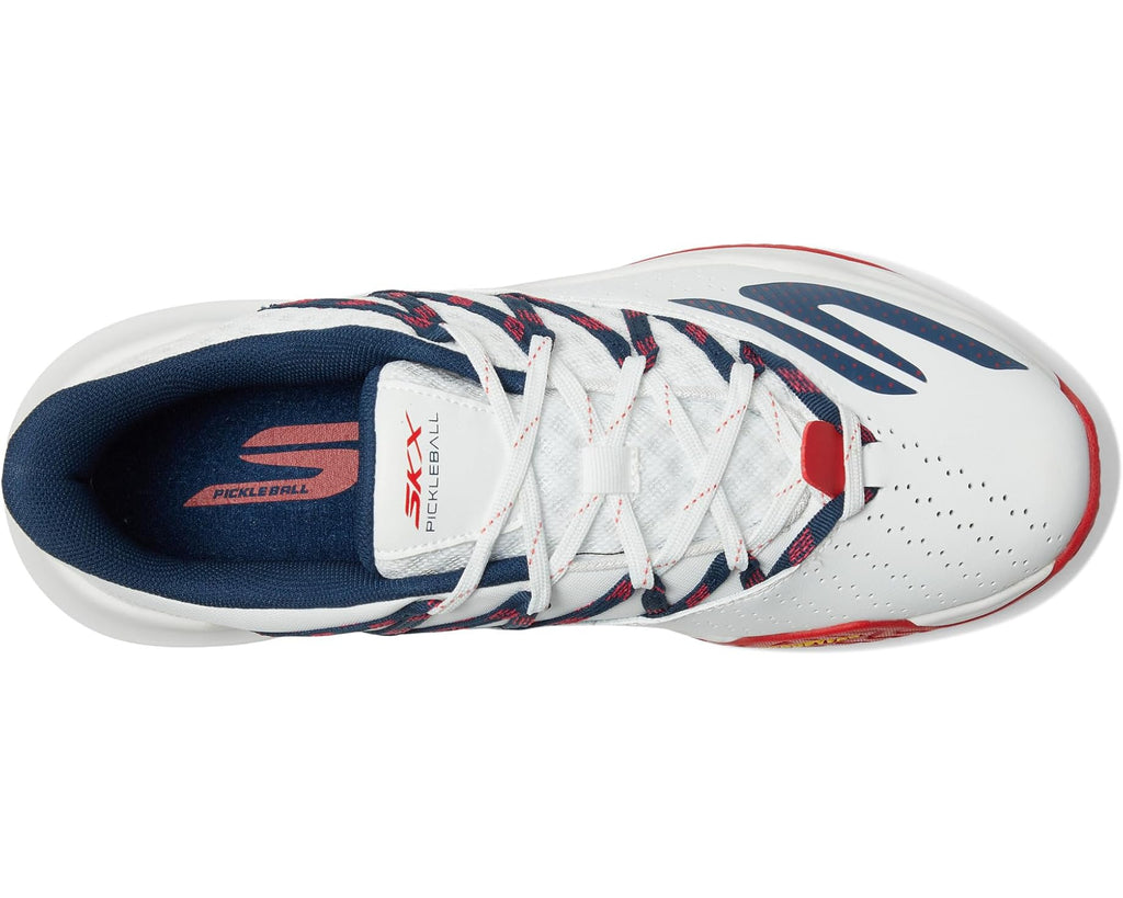 Men's SKECHERS Skechers Viper Court Rally White/Navy/Red