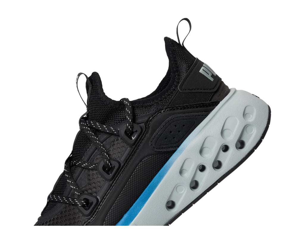 Men's PUMA Softride Frequence Lace Fleck Shoes Black/Clyde Royal