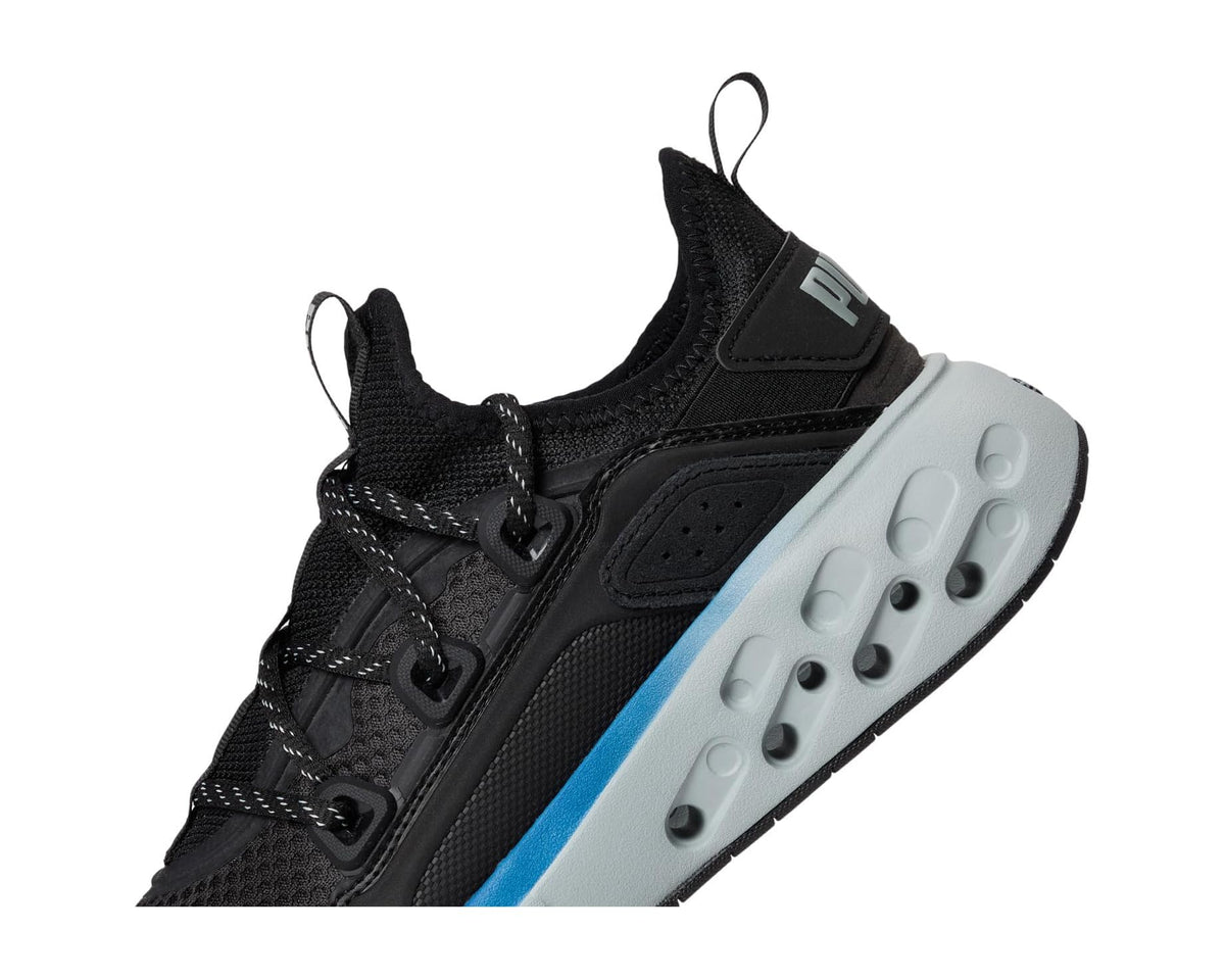 Men's PUMA Softride Frequence Lace Fleck Shoes Black/Clyde Royal