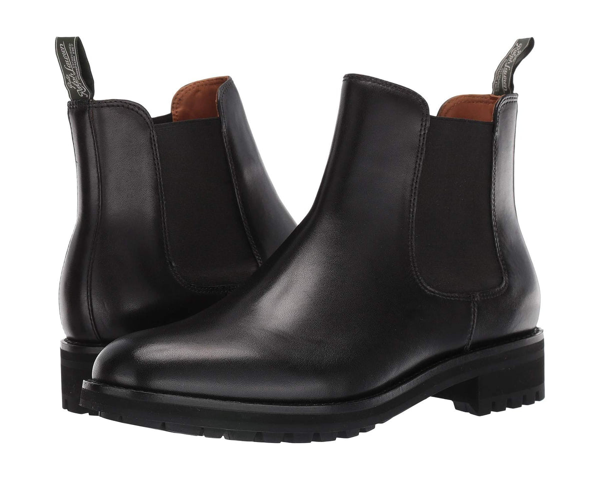 Men's Polo Ralph Lauren Bryson Chelsea Boot Black Dress Calf