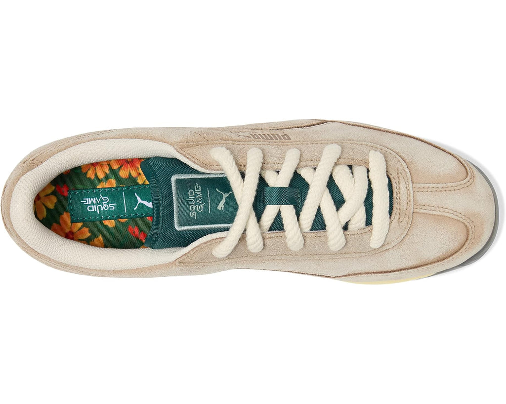 Men's PUMA Easy Rider Squid Game Shoes Alpine Snow/Dark Myrtle/Club Red