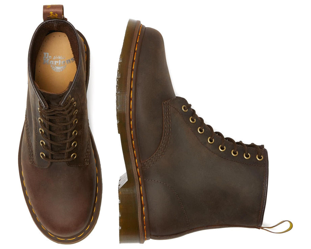 Unisex Dr. Martens 1460 Crazy Horse Leather Boots Dark Brown Crazy Horse