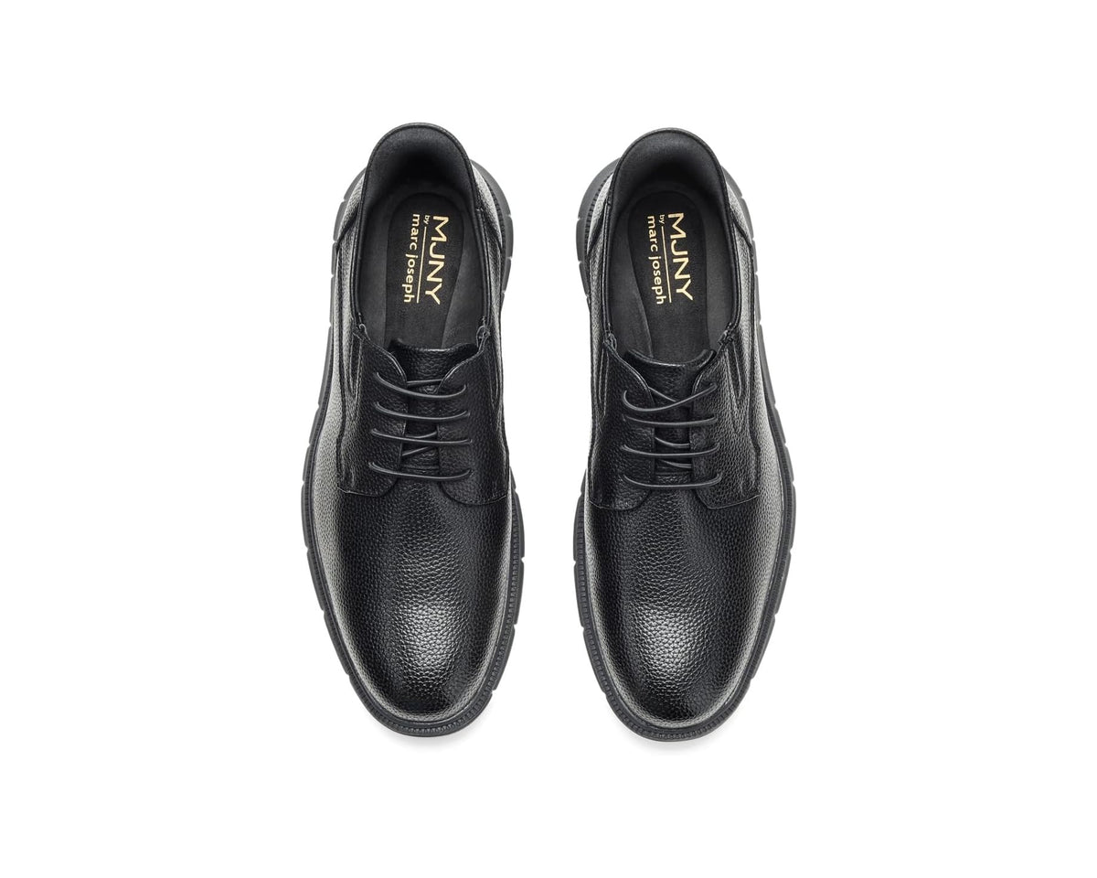Men's Marc Joseph New York Cloud Street (Hands Free Technology) Black Grainy Leather/Black Sole