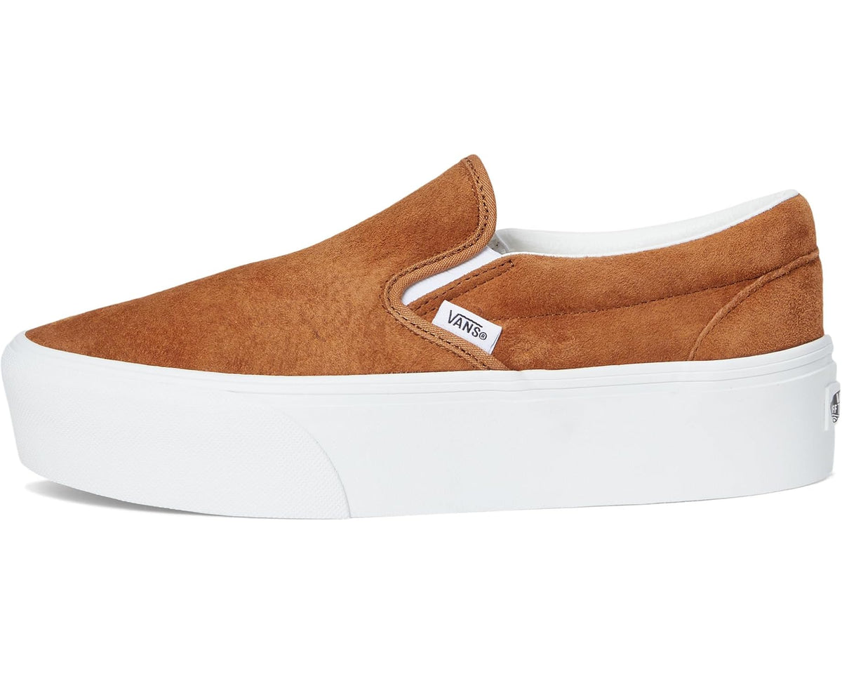 Men's Vans Classic Slip-On Stackform Nubuck Chipmunk