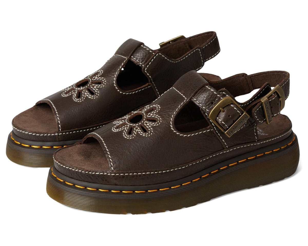 Unisex Dr. Martens Dunnet Flower Kelp Brown
