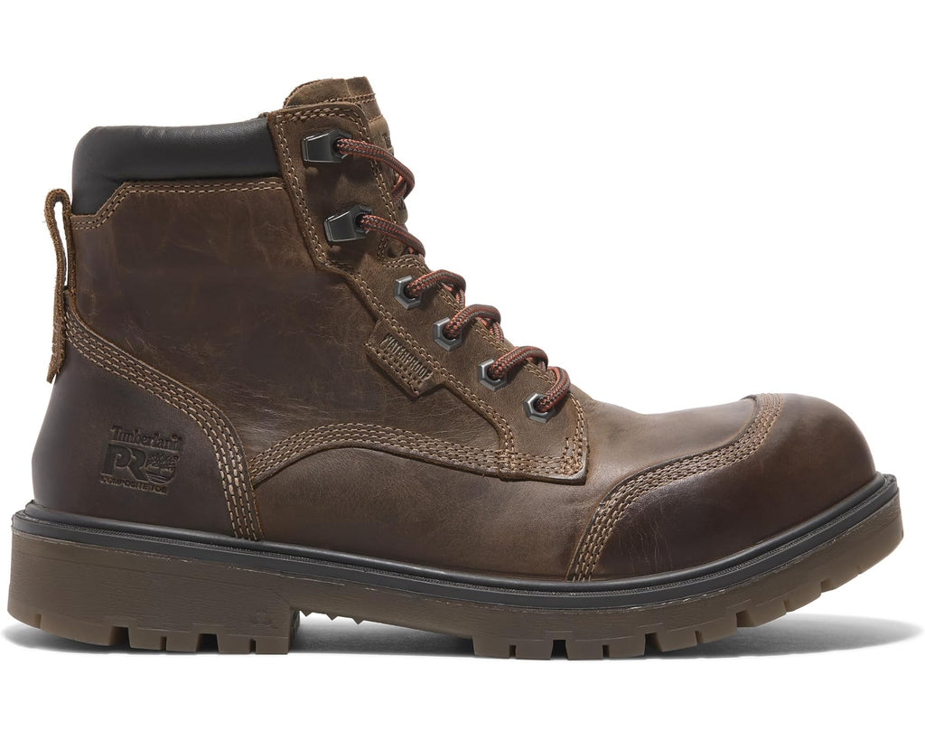 Men's Timberland PRO Whitman 6 Inch Composite Safety Toe Waterproof Gaucho Brown