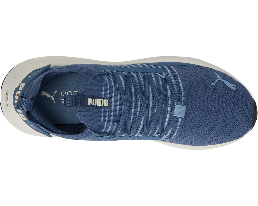 Men's PUMA Softride Symmetry Fuzion Running Shoes Dark Indigo/Cool Blue/Alpine Snow