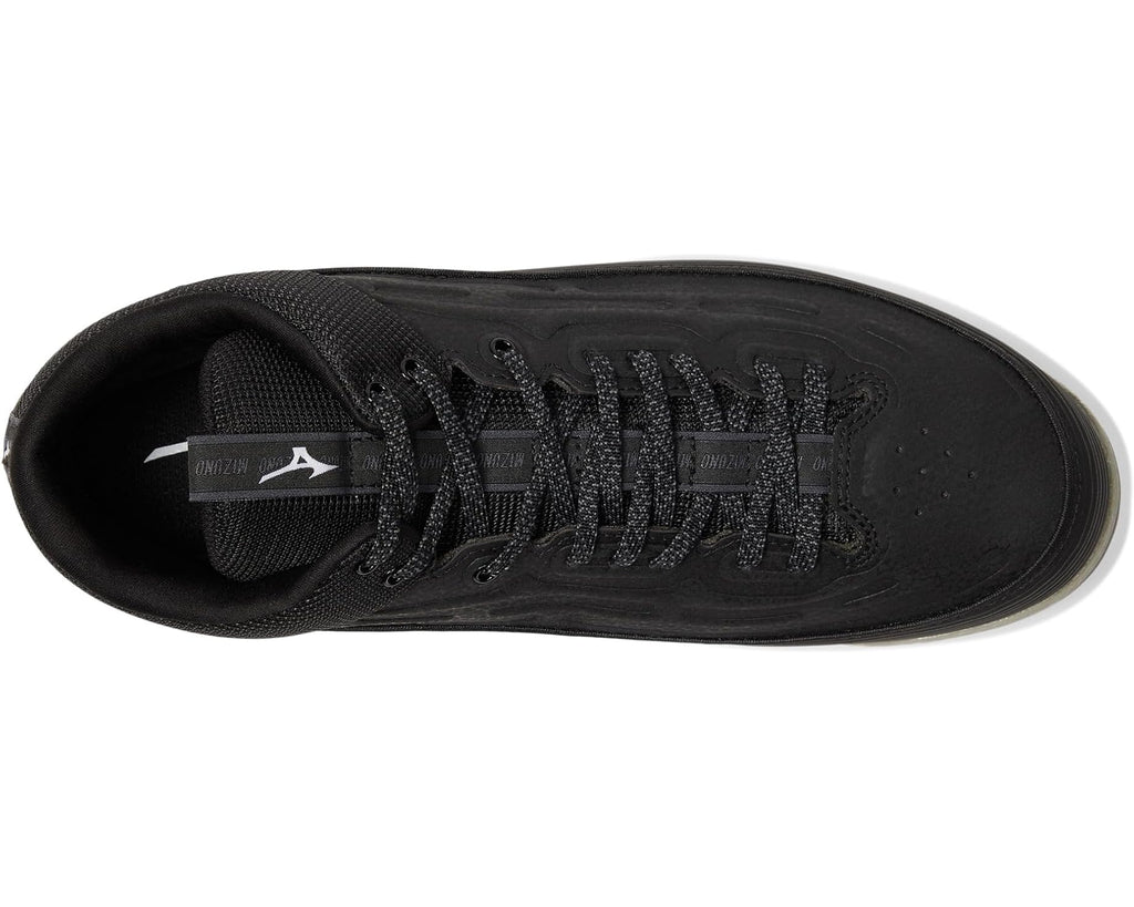 Men's Mizuno Ambition 3 BB Mid AS Baseball Cleats Black/White