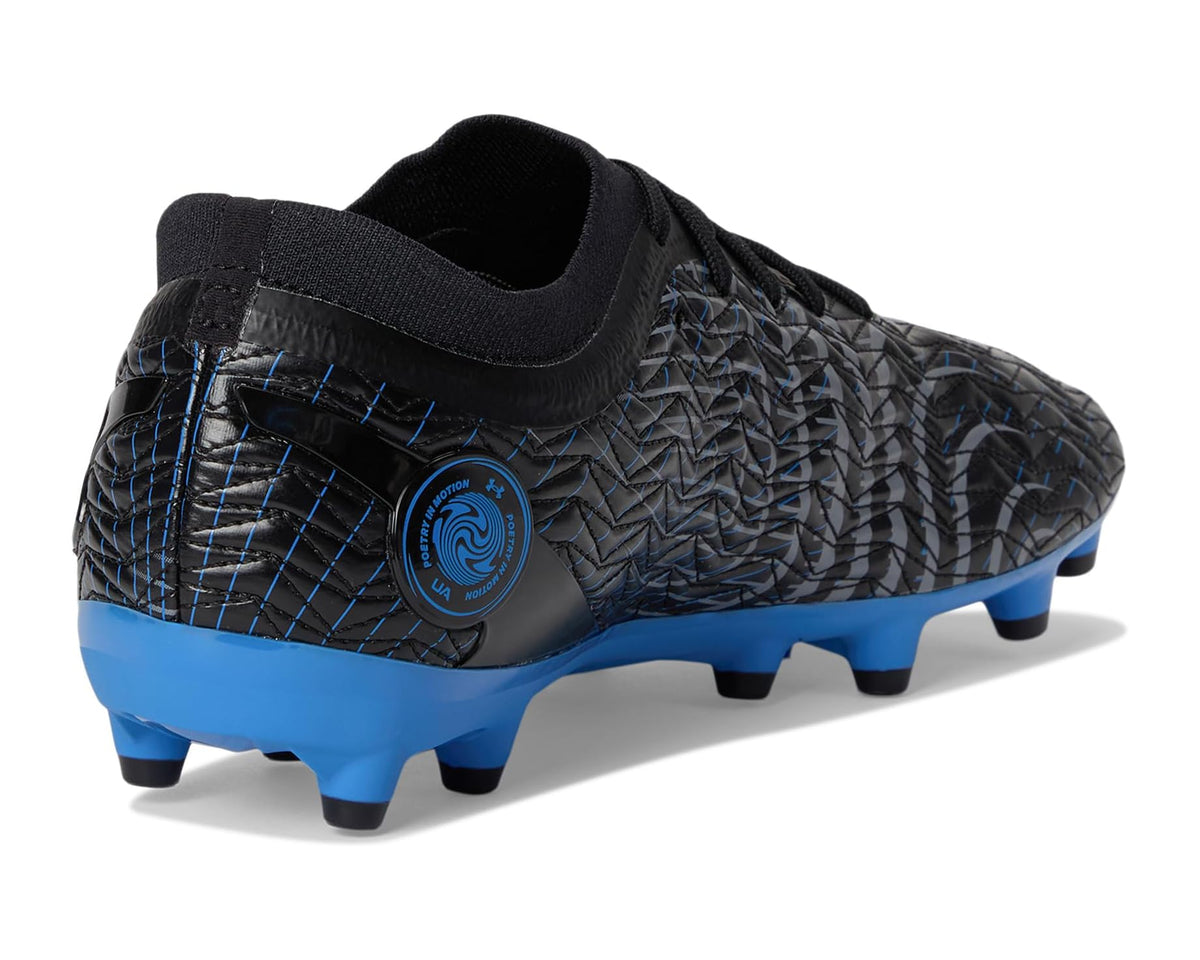 Unisex Under Armour Magnetico Pro 5 Soccer Cleats Black/Titan Gray/Blue Atlantis