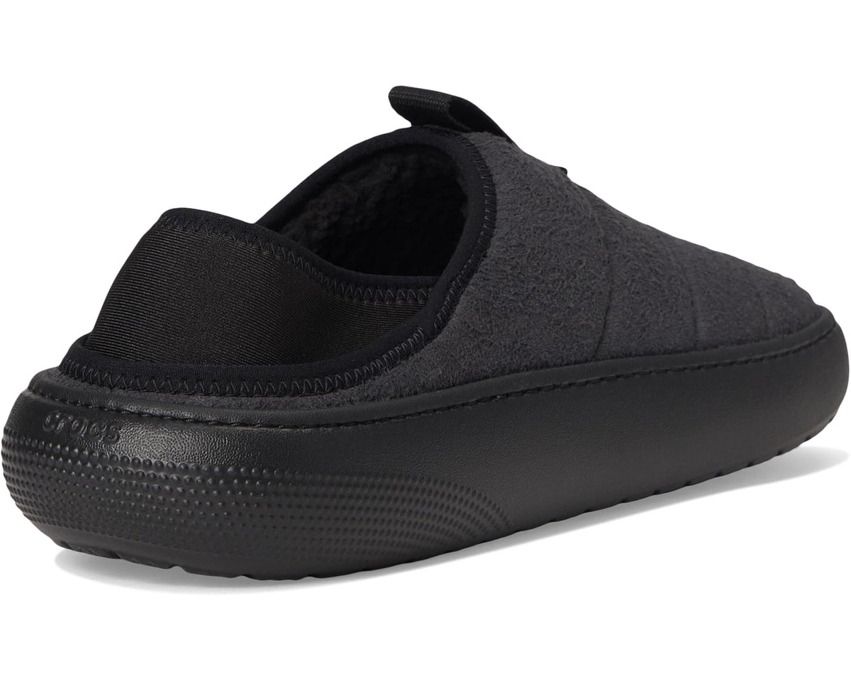 Unisex Crocs Classic Puff Moc Black Suede