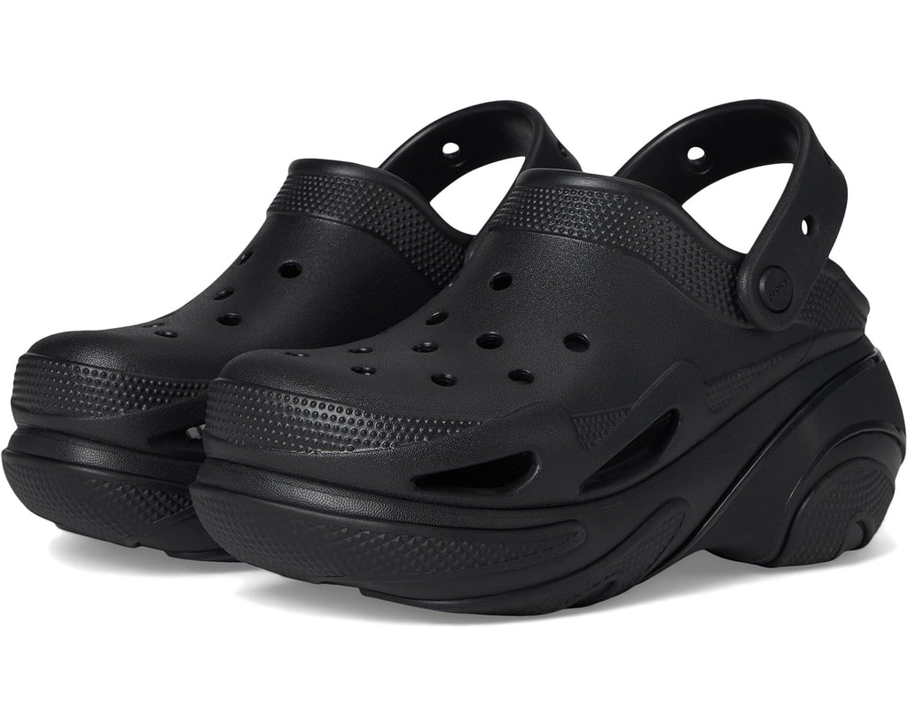 Unisex Crocs Bubble Crush Clogs Triple Black