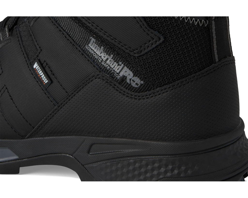 Men's Timberland PRO Switchback LT 6 Inch Composite Safety Toe Waterproof Black/Grey