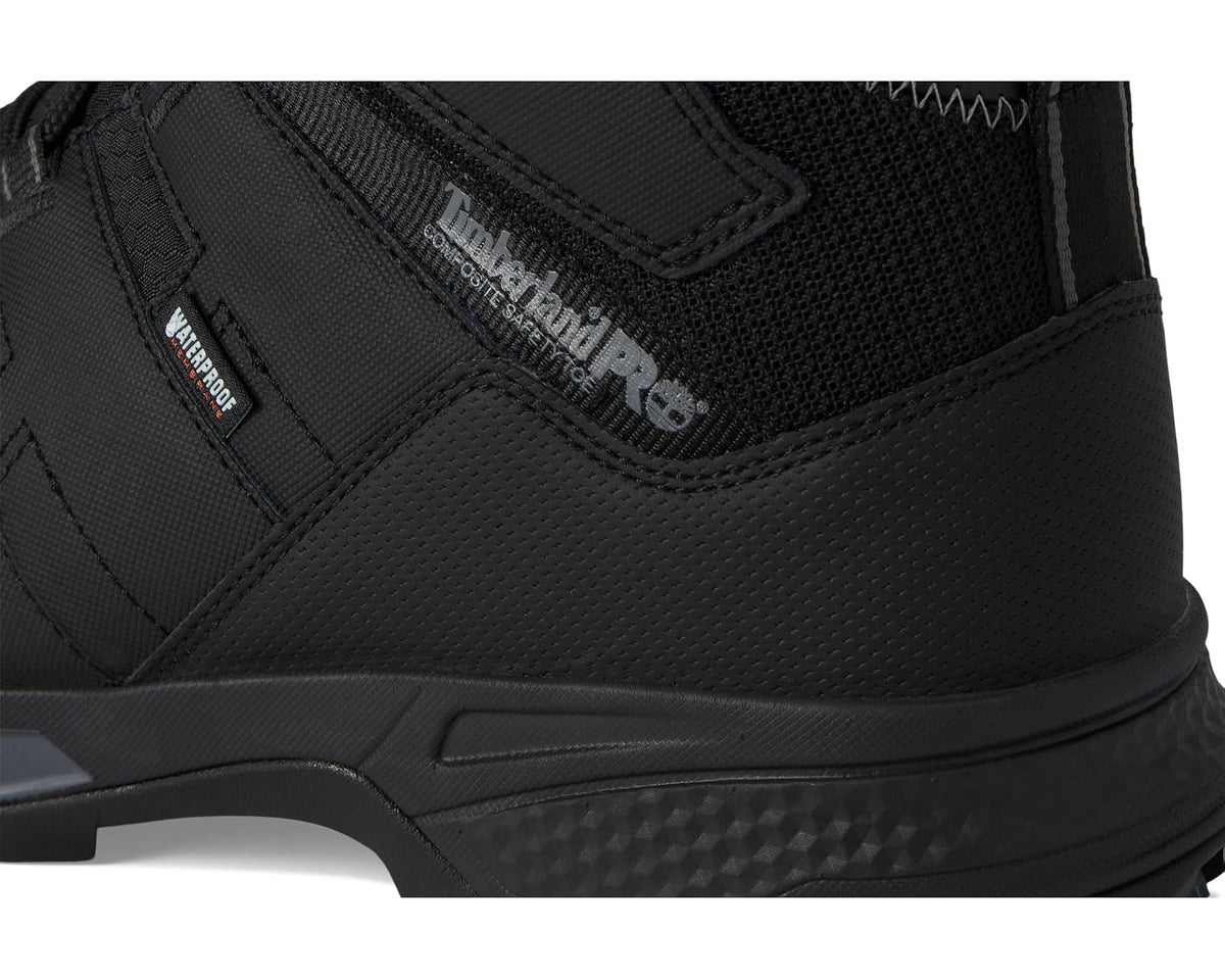 Men's Timberland PRO Switchback LT 6 Inch Composite Safety Toe Waterproof Black/Grey