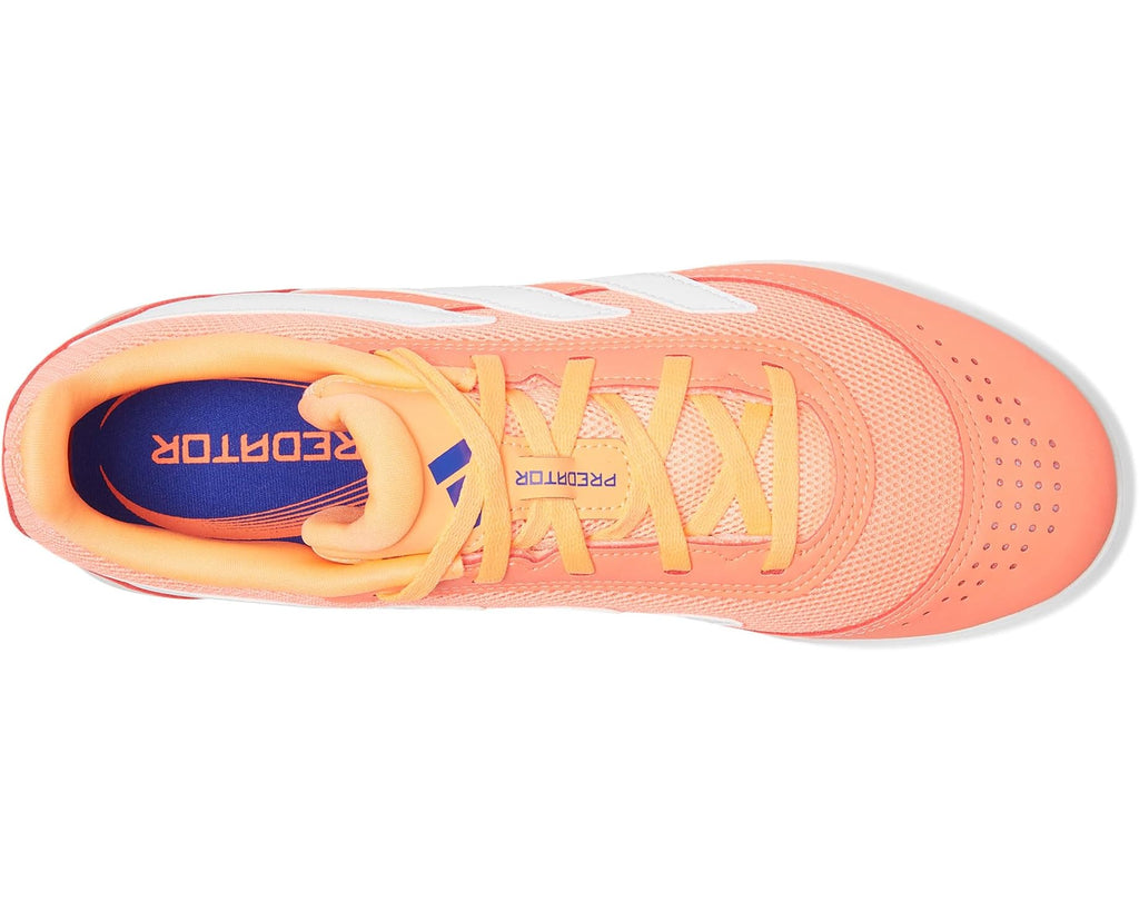 Unisex adidas Predator Club Indoor Soccer Cleats Signal Coral/White/Beam Orange
