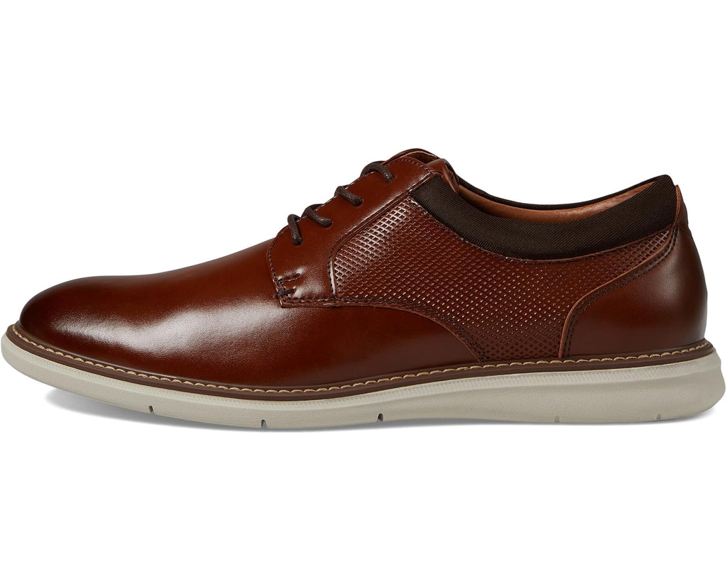 Men's Nunn Bush Chase Plain Toe Oxford Cognac