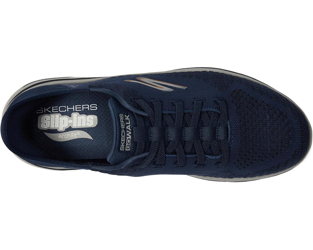 Men's SKECHERS Performance Go Walk Arch Fit 2.0 - Grand Hands Free Slip-Ins Navy/Orange