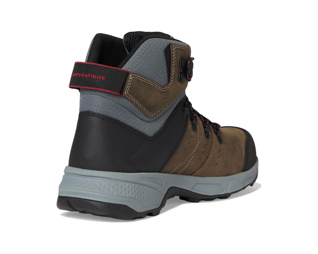 Men's Timberland PRO Switchback 6 Composite Safety Toe Puncture Resistant Waterproof Brown Turkish Coffee/Red 1