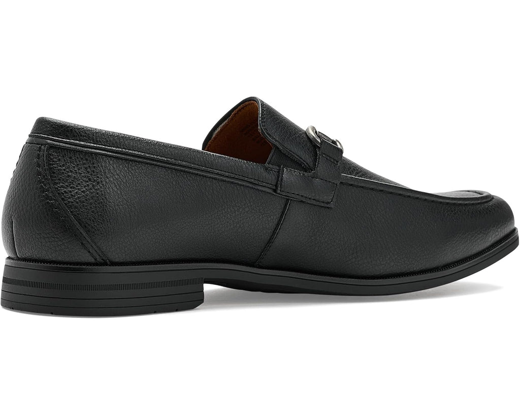 Men's Stacy Adams Richmont Moc Toe Slip-On Loafer Black Tumble
