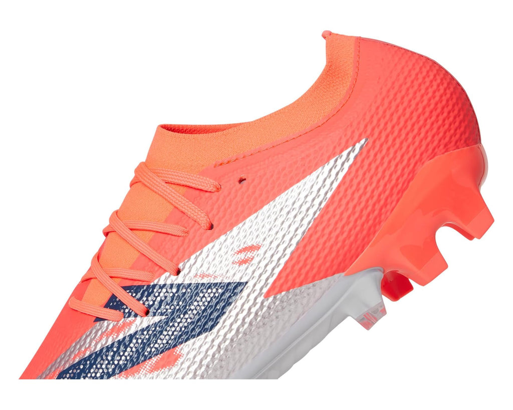 Unisex New Balance Furon Team FG V8 Soccer Cleats Energy Red/NB Navy/Light Cyclone