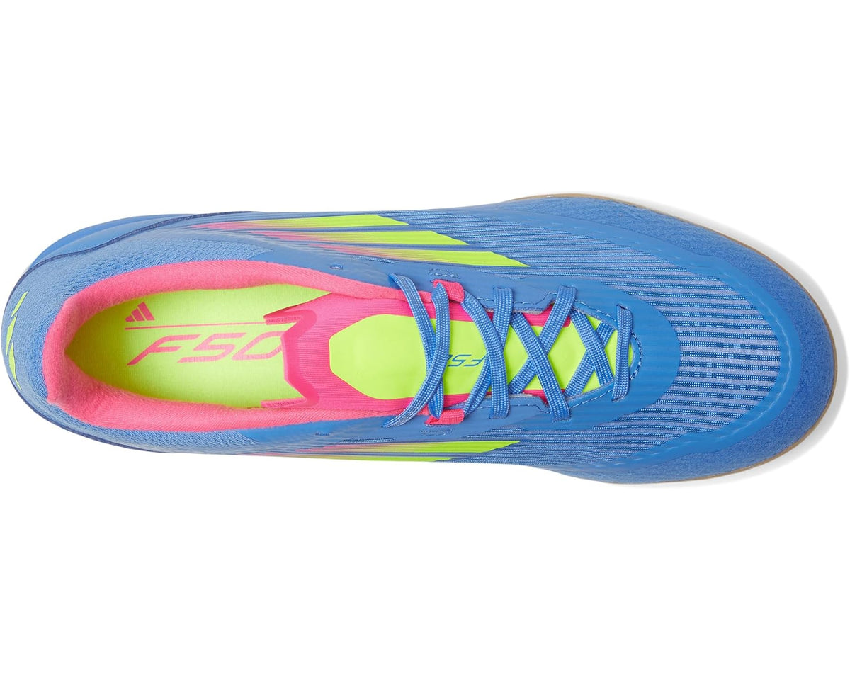 Unisex adidas F50 League Indoor Soccer Cleats None/Lucid Lemon/Lucid Pink
