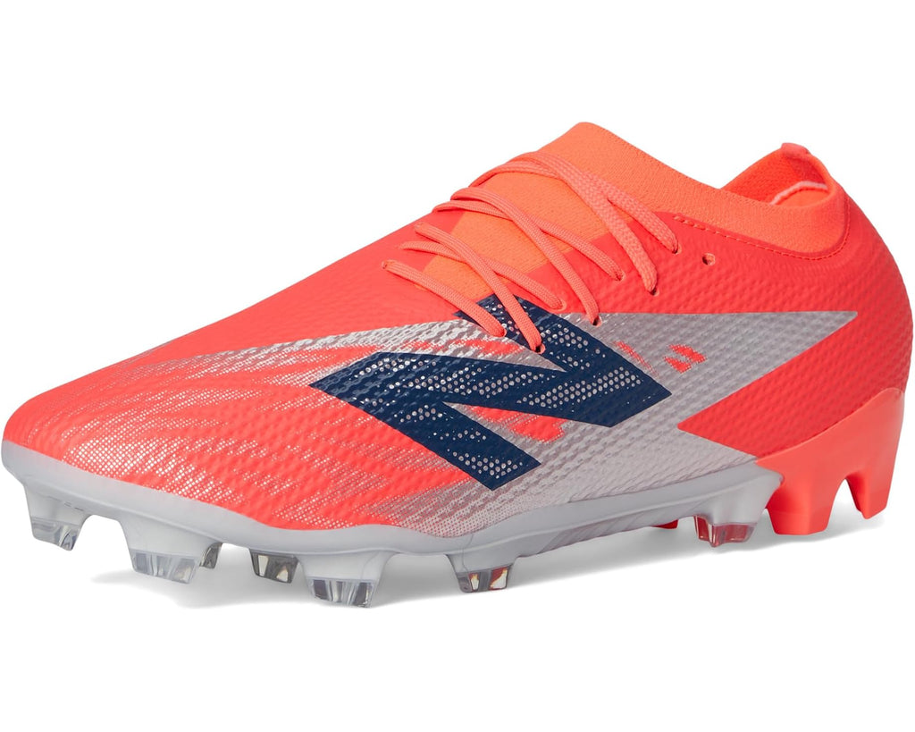 Unisex New Balance Furon Team FG V8 Soccer Cleats Energy Red/NB Navy/Light Cyclone