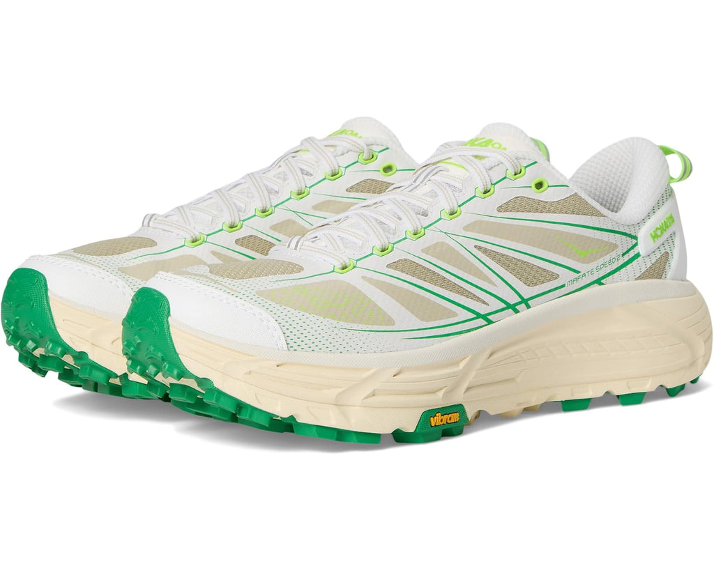 Unisex Hoka Mafate Speed 2 White/Fresh Cut Grass