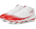 Men's Under Armour Spotlight Hammer RM Football Cleats White/Red/Red