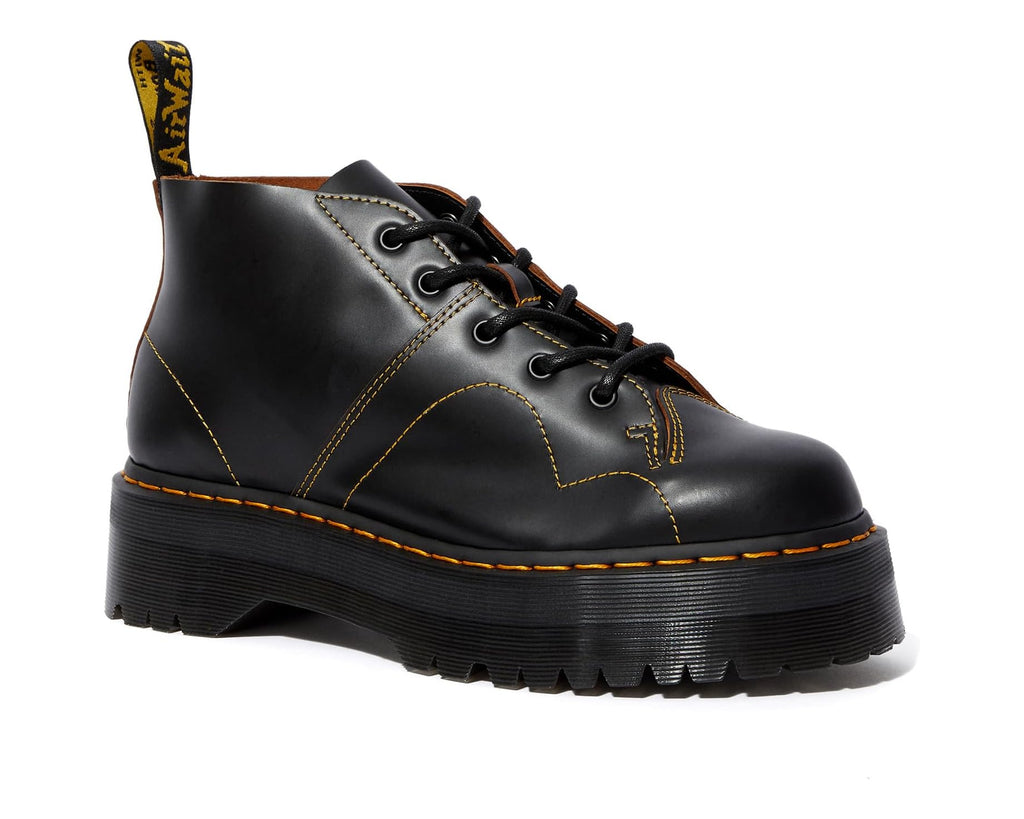 Unisex Dr. Martens Church Quad Black Vintage Smooth