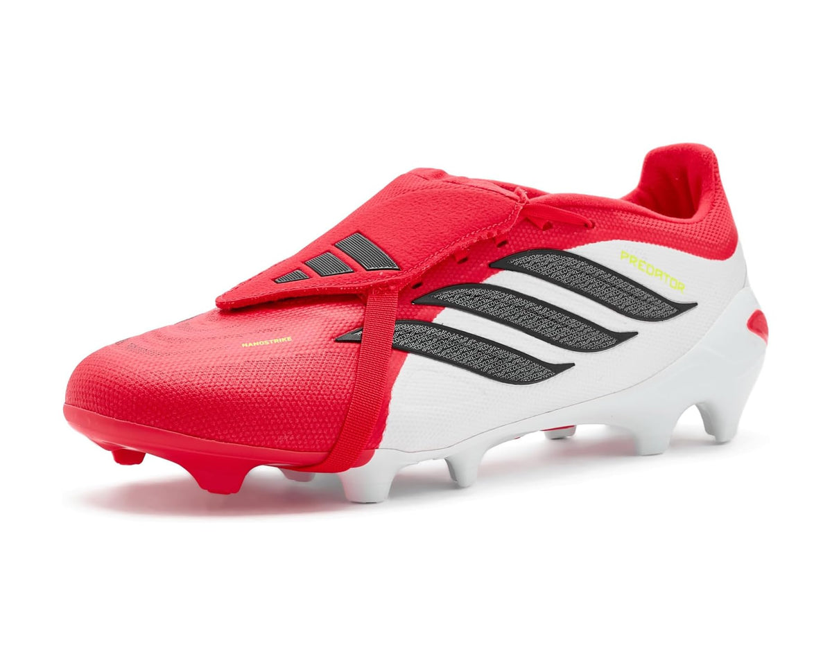 Unisex adidas Predator League Fold-over Tongue Firm Ground Footb Soccer Cleats Lucid Red/Black/White