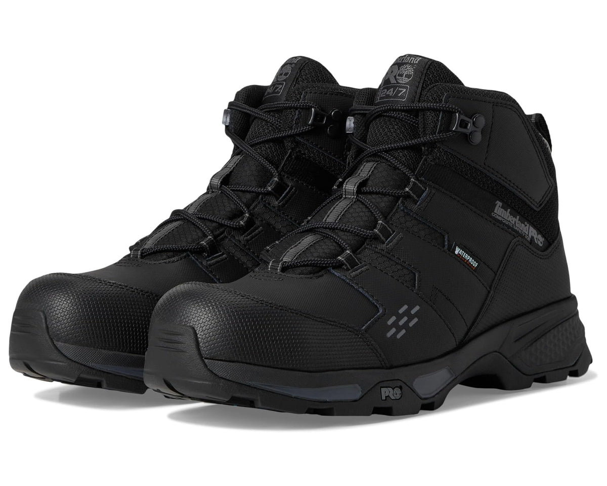 Men's Timberland PRO Switchback LT 6 Inch Composite Safety Toe Waterproof Black/Grey