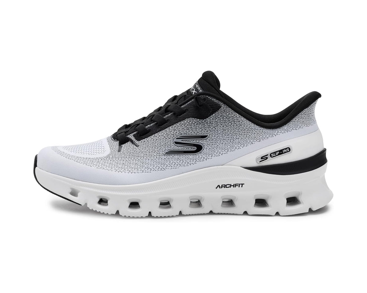 Men's SKECHERS Arch Fit Glide-Step Pro Hands Free Slip-In White/Black