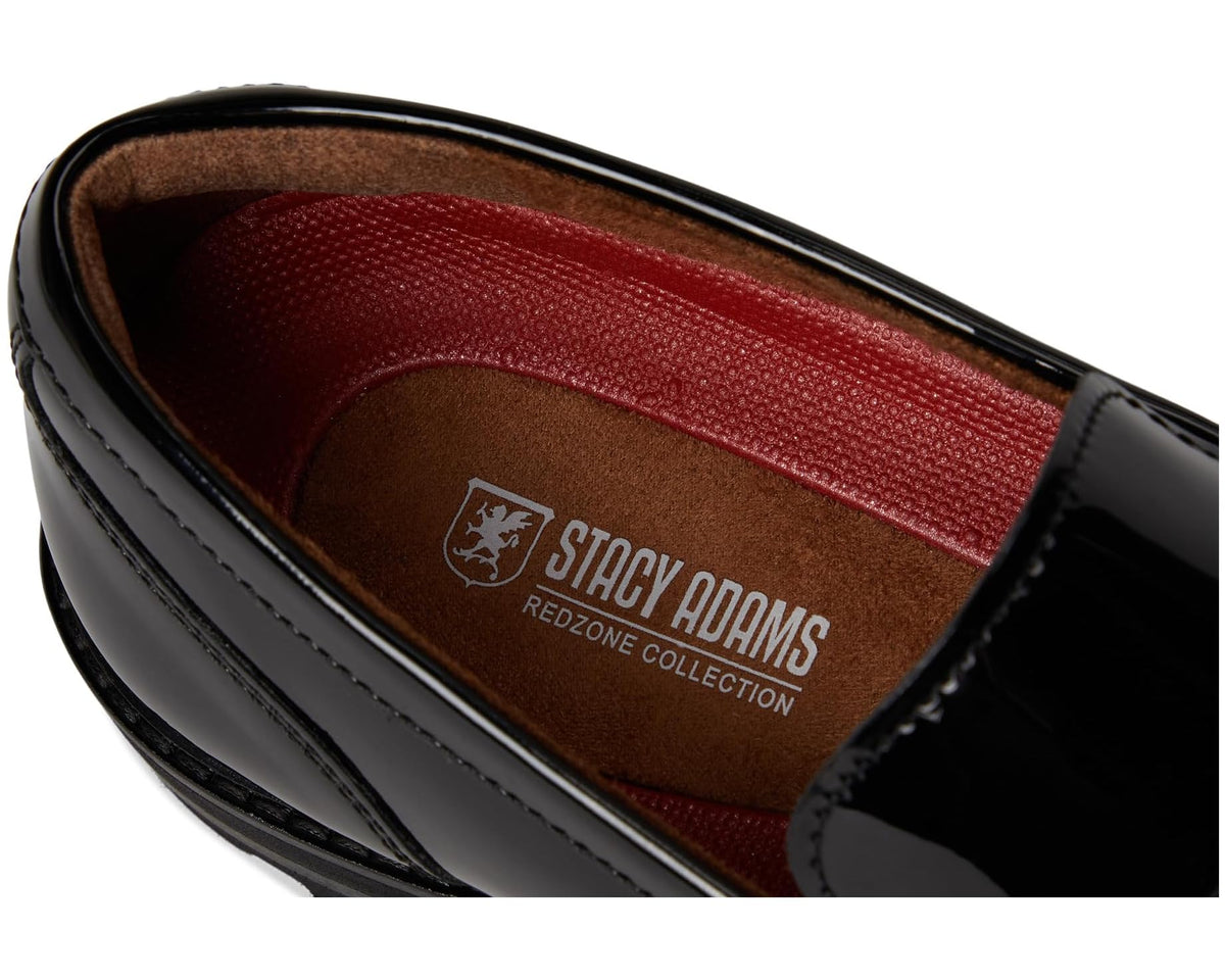 Men's Stacy Adams Hazelton Penny Slip-On Black Patent